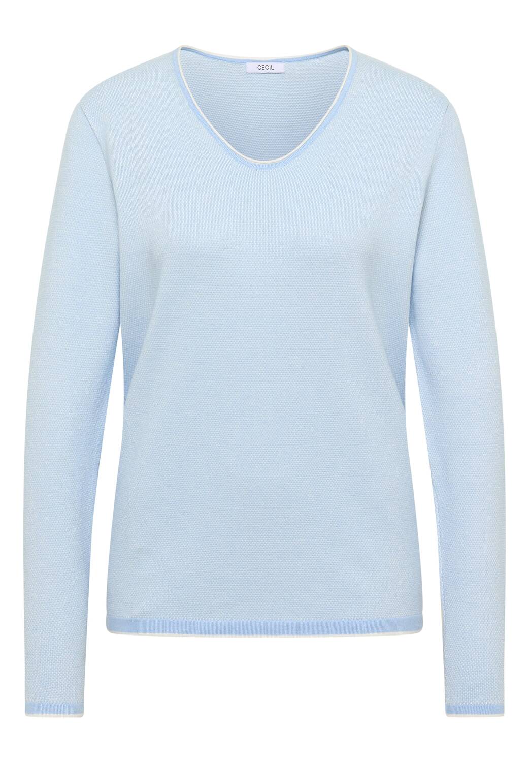 

CECIL Свитер в пастельно-голубом цвете