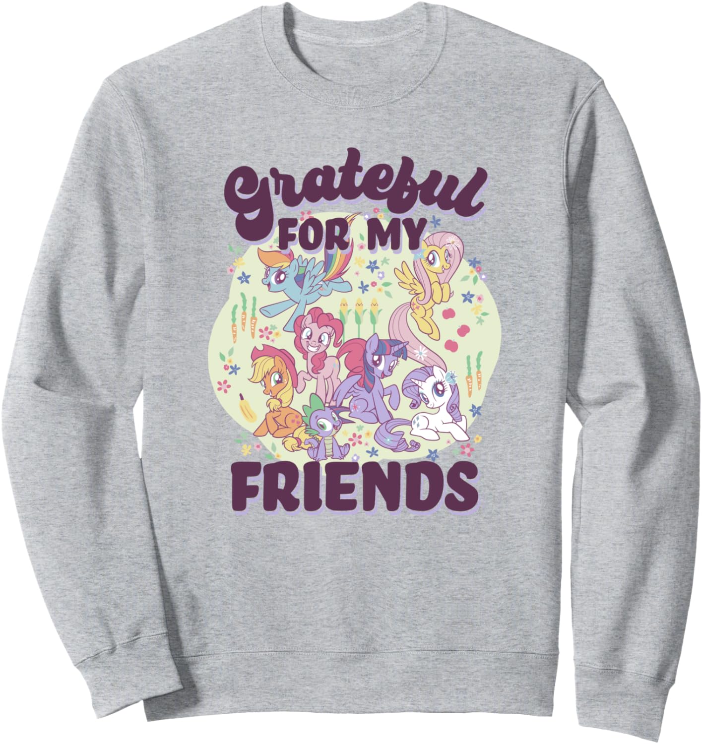 

Толстовка My Little Pony: Friendship Is Magic Grateful For My Friends, серая, размер S, Серый, Толстовка My Little Pony: Friendship Is Magic Grateful For My Friends, серая, размер S