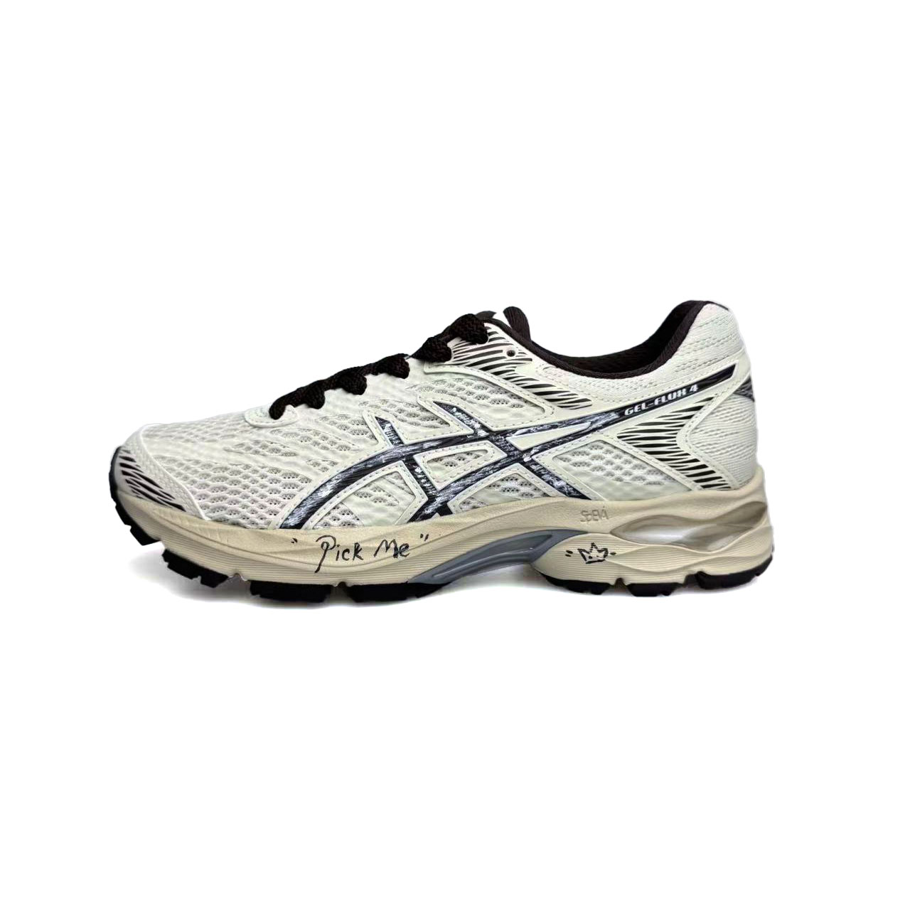 

Женские кроссовки Gel Flux 4 для бега и повседневной носки с амортизацией, низкие ASICS, светло-коричневый