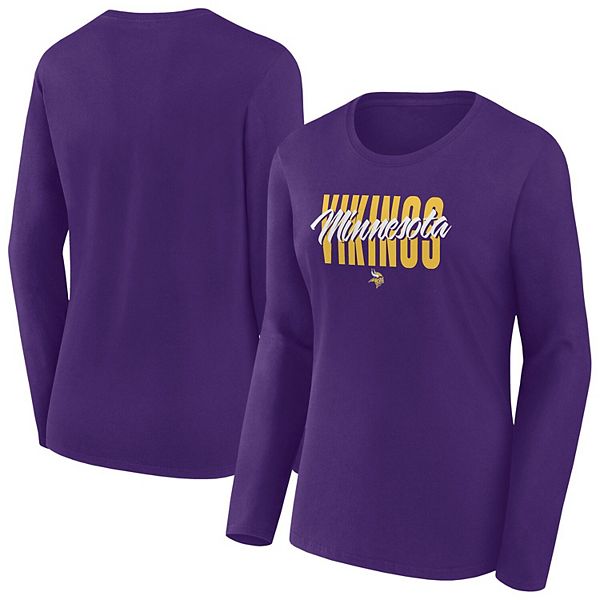

Женская фиолетовая футболка с длинным рукавом и круглым вырезом Minnesota Vikings Fanatics, Фиолетовый, Женская фиолетовая футболка с длинным рукавом и круглым вырезом Minnesota Vikings Fanatics