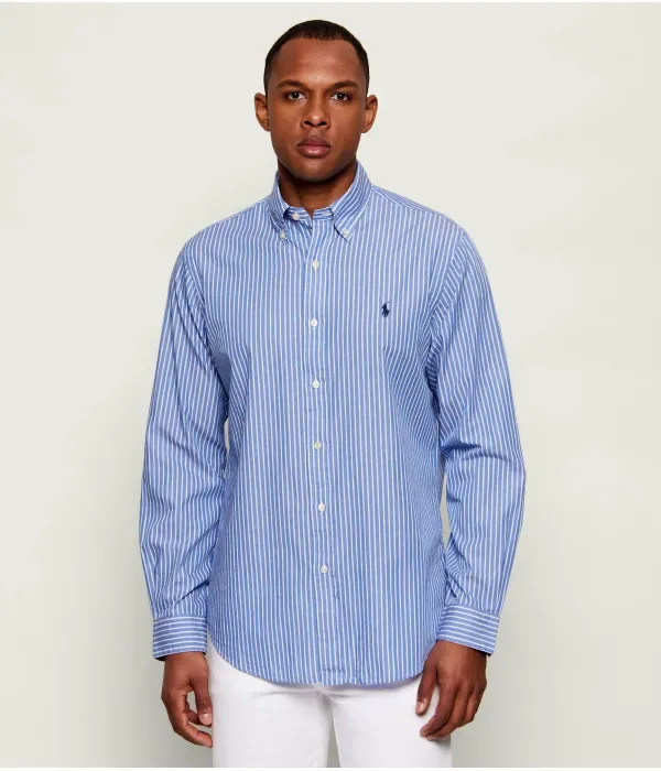 Рубашка custom fit Polo Ralph Lauren, синий