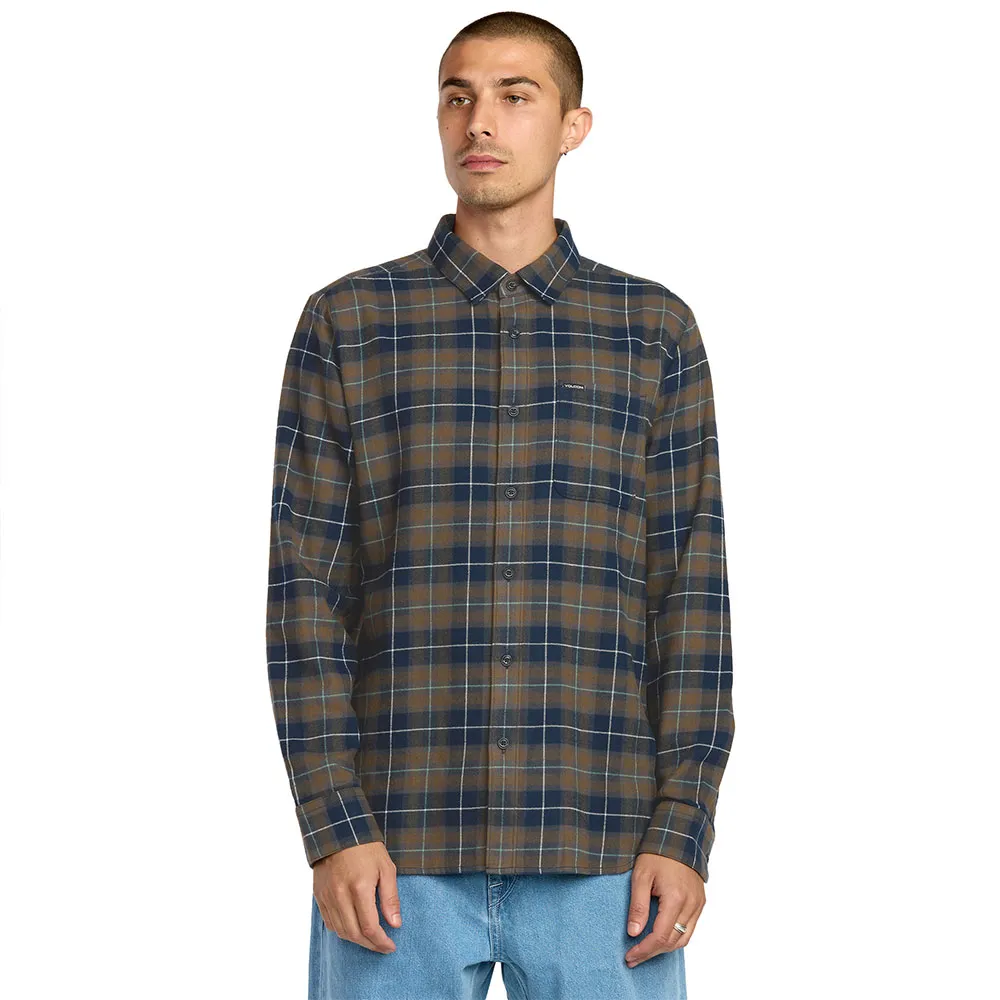 

Рубашка с длинным рукавом Volcom Caden Plaid, коричневый