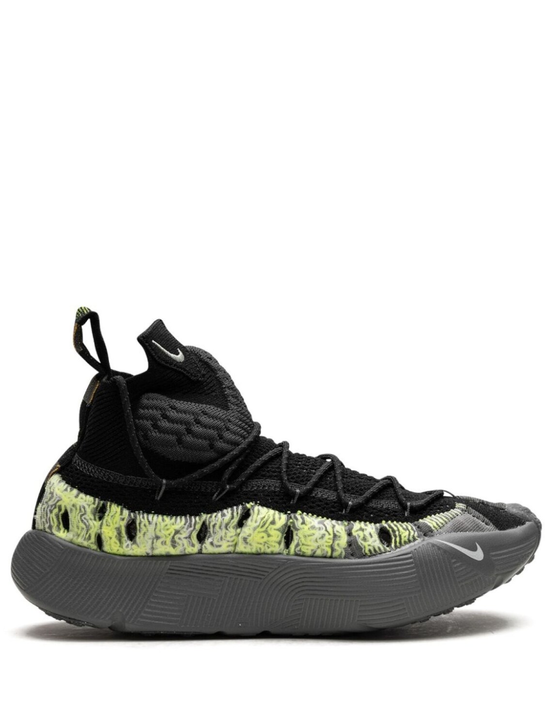 

Кроссовки ISPA Sense Flyknit 'Black/Smoke Grey' Nike, черный