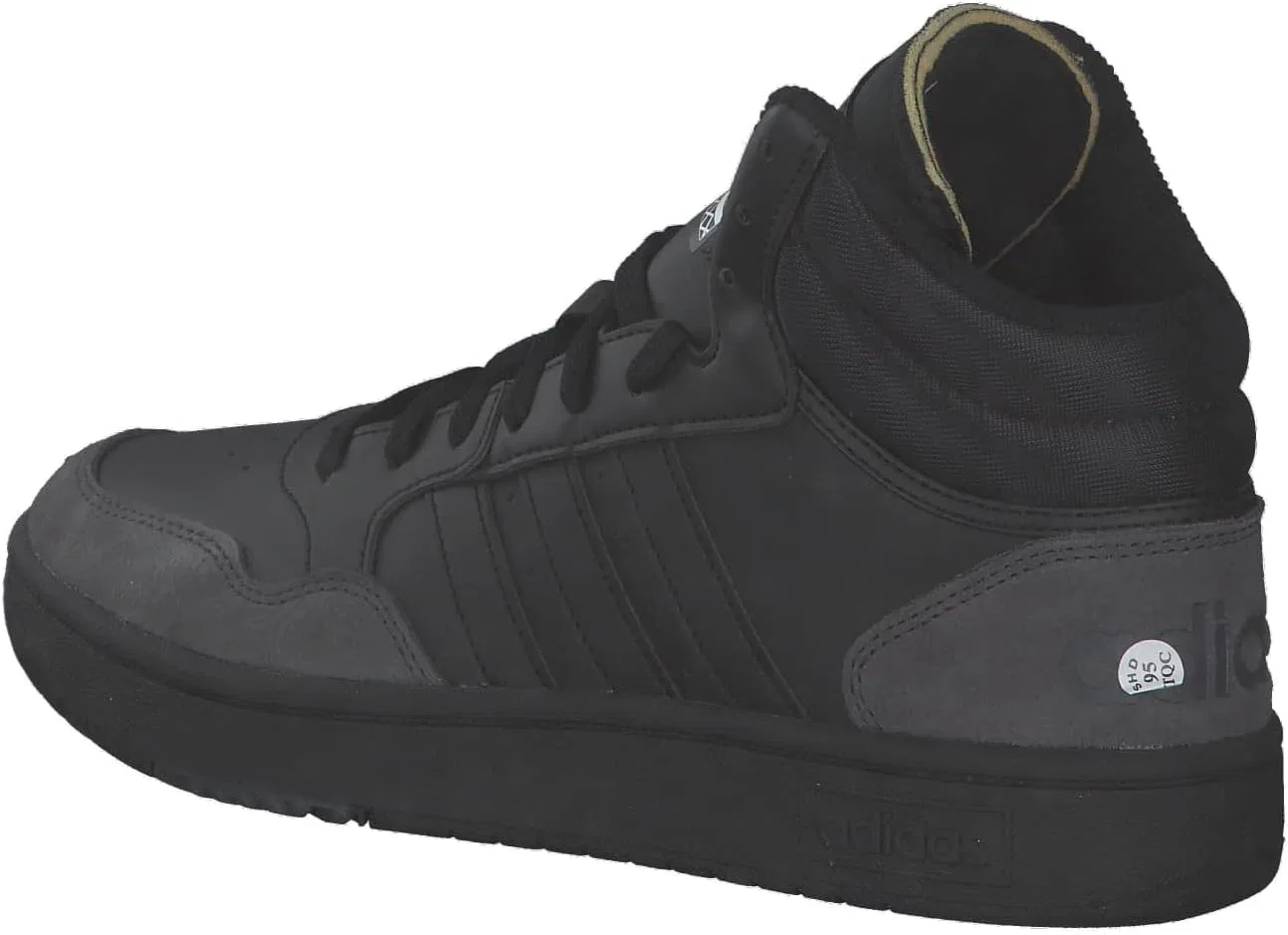 Мужские кроссовки Adidas Hoops 3.0 средней высоты, Core Black Carbon Core — фото 3