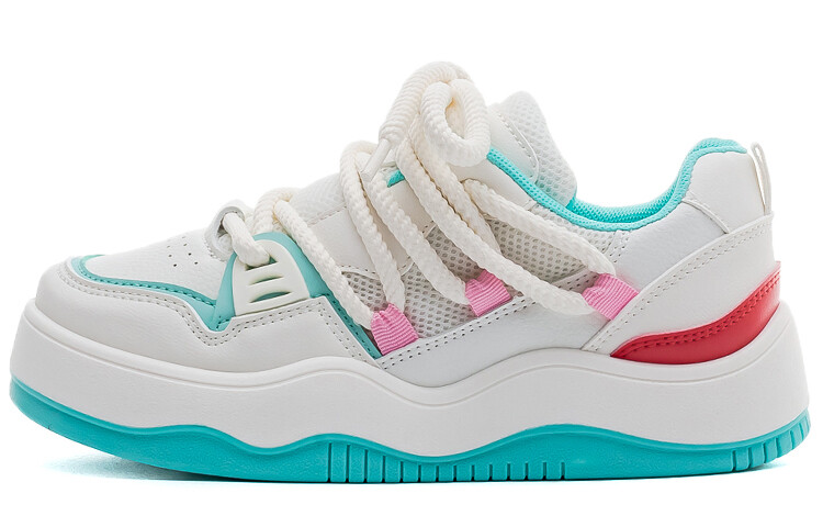 

Кроссовки WARRIOR Skateboarding Shoes Women's Low-top Rice/cyan, зеленый