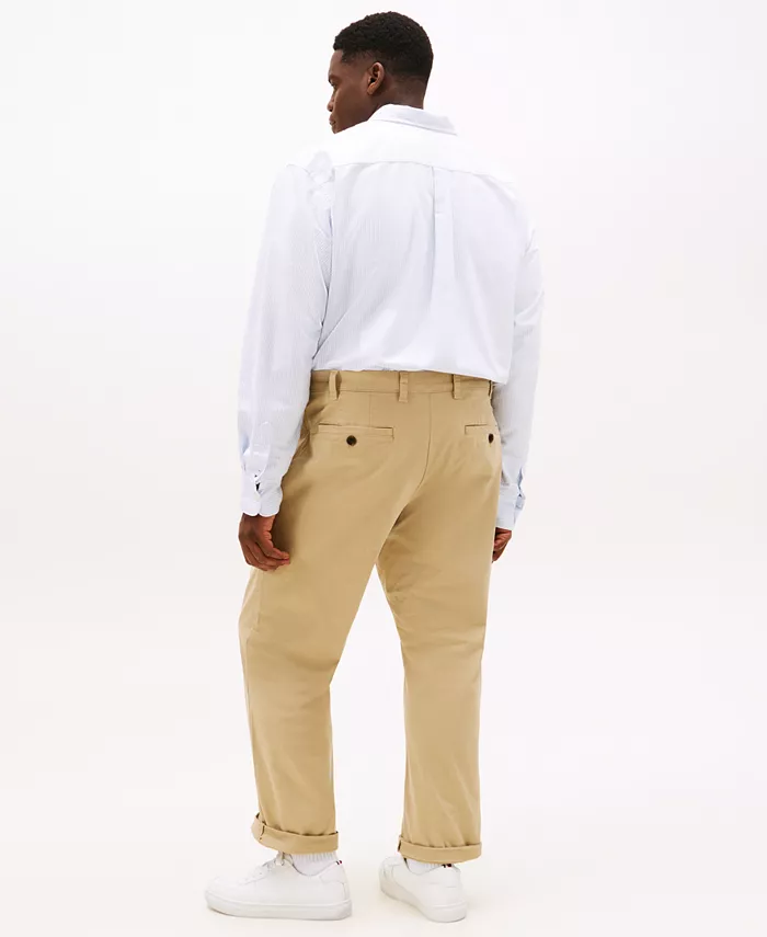 Мужские удобные брюки-чиносы TH Flex Stretch Custom-Fit больших размеров Tommy Hilfiger, коричневый/бежевый — фото 2