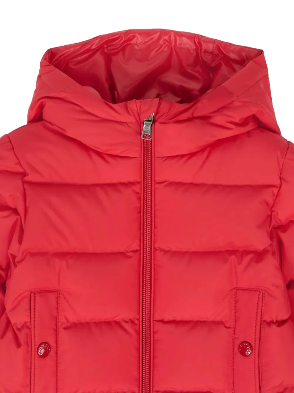 Стеганая куртка на молнии Moncler Enfant, красный — фото 3