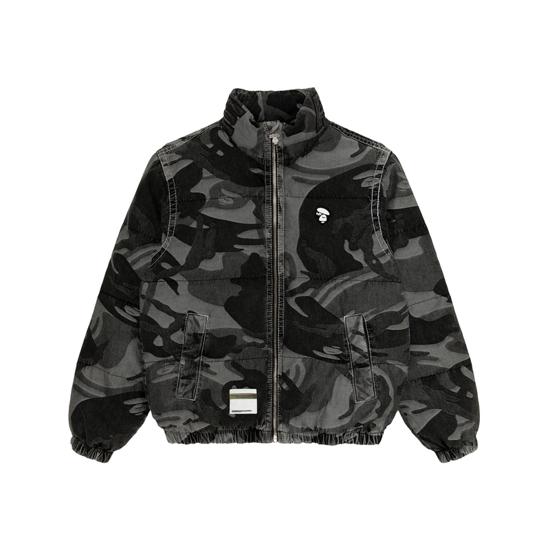 

Aape Куртка пуховая с камуфляжным принтом и нашивкой логотипа, Black BKX