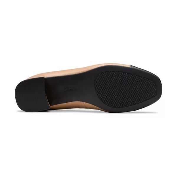 Иридесса женские кожаные туфли Clarks, цвет beige leather — фото 4