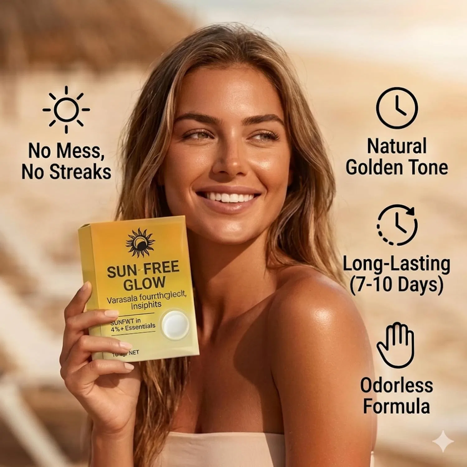 Микроигольчатые патчи для автозагара Sun-Free Glow Generic, 1Pc — фото 2