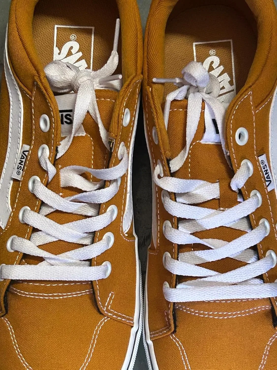Мужские низкие кроссовки Vans Filmore Canvas, золотистые — фото 3