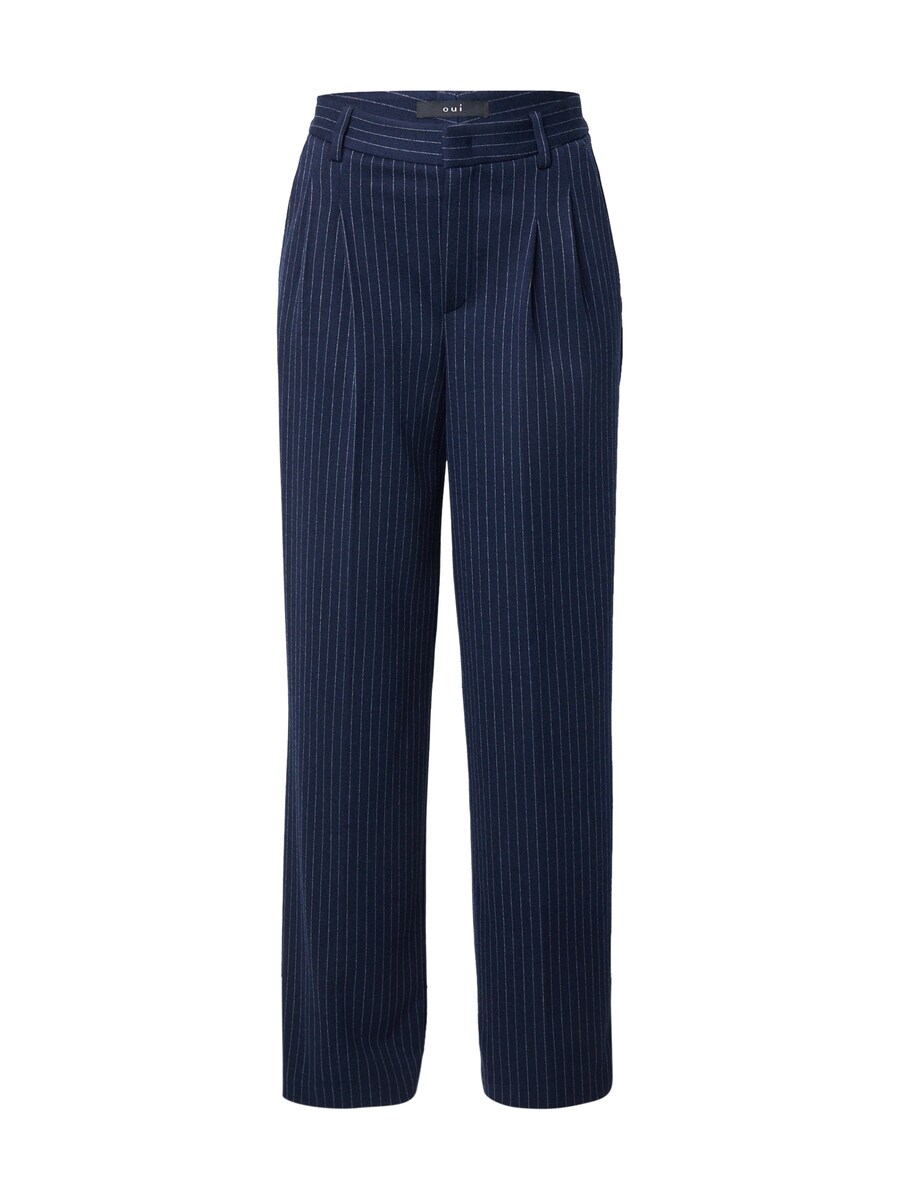 

Свободные брюки со складками спереди OUI, Dark blue