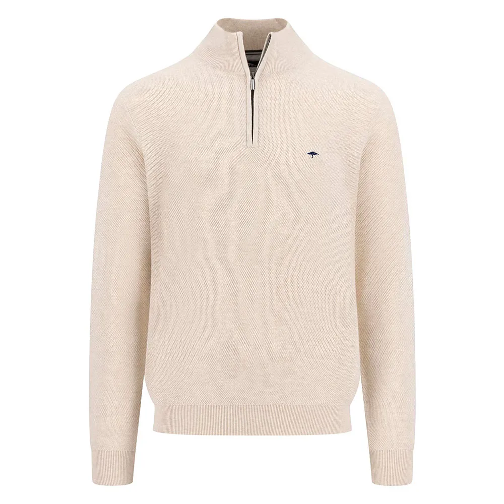 

Свитер Fynch Hatton 1513222 Structure half zip, бежевый