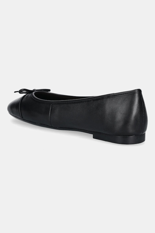 Кожаные балетки TOE CAP LEATHER BALLERINA с мыском Tommy Hilfiger, черный — фото 3
