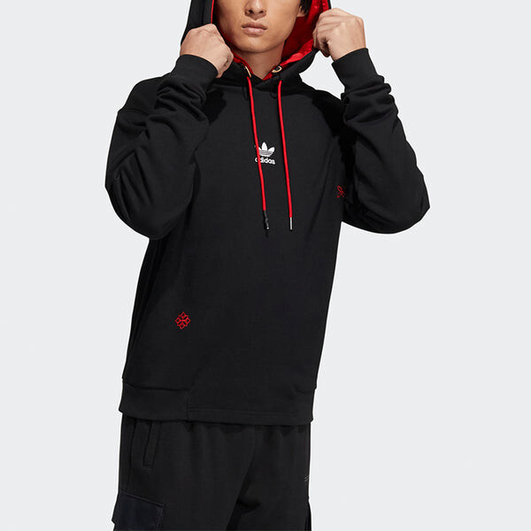 Толстовка adidas originals Unisex Logo Printing Black, черный — фото 2