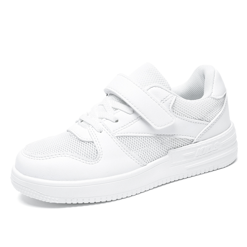 

Износостойкие, дышащие, быстросохнущие, с влагоотводящими свойствами, с низким верхом, детские кроссовки для скейтбординга Peter pan, белый