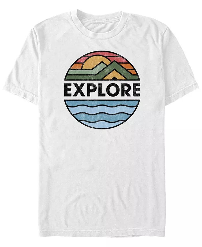 

Мужская футболка с короткими рукавами Additude Explore Back Fifth Sun, белый