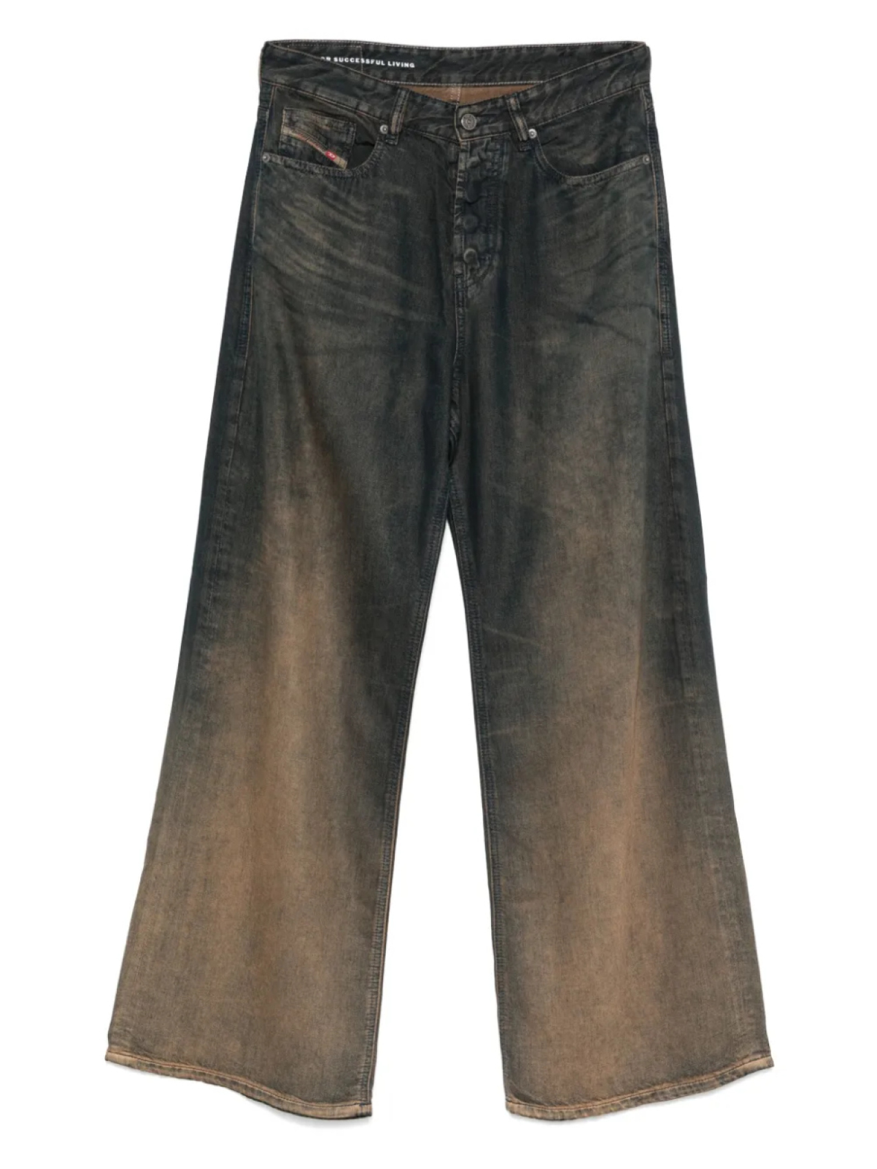 

Джинсы с широкими штанинами Diesel, синий