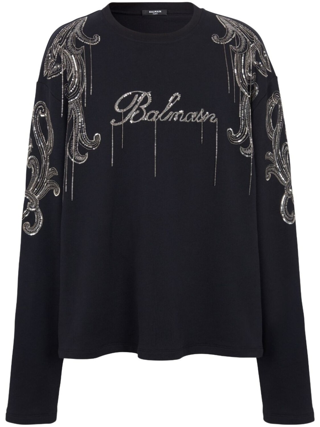 

Balmain джемпер с вышитым логотипом, черный