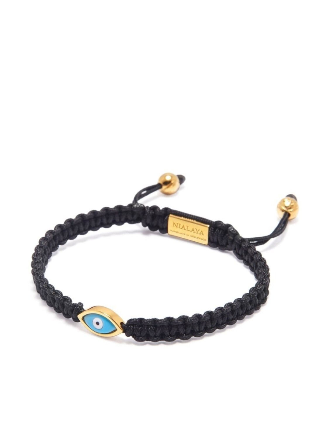 

Плетеный браслет Evil Eye Nialaya Jewelry, черный