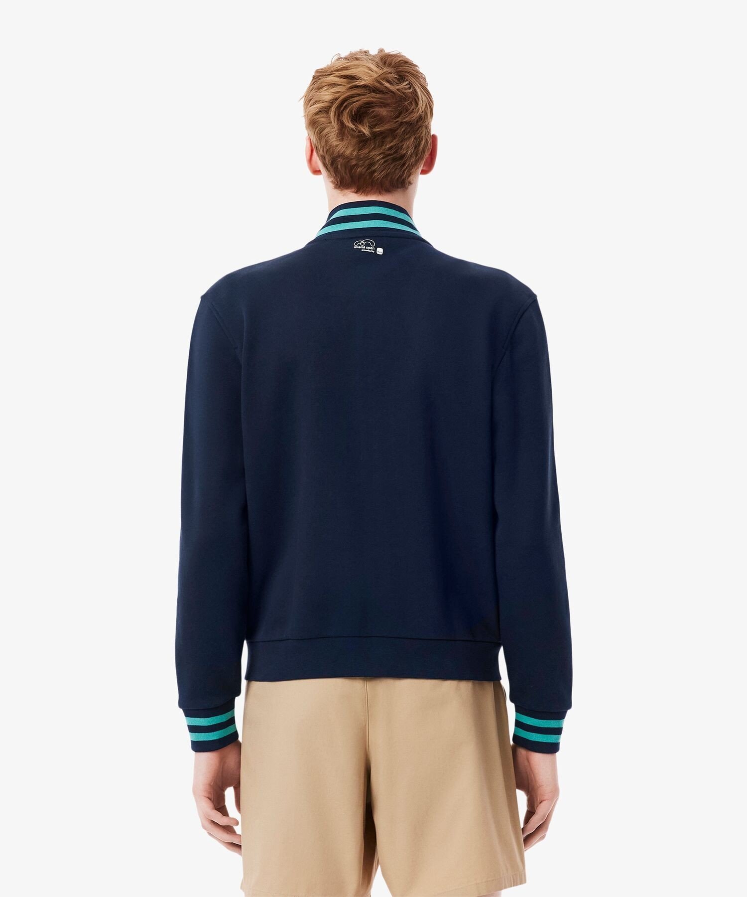 Толстовка с символикой Открытого чемпионата Майами 2025 года Lacoste, Navy — фото 3