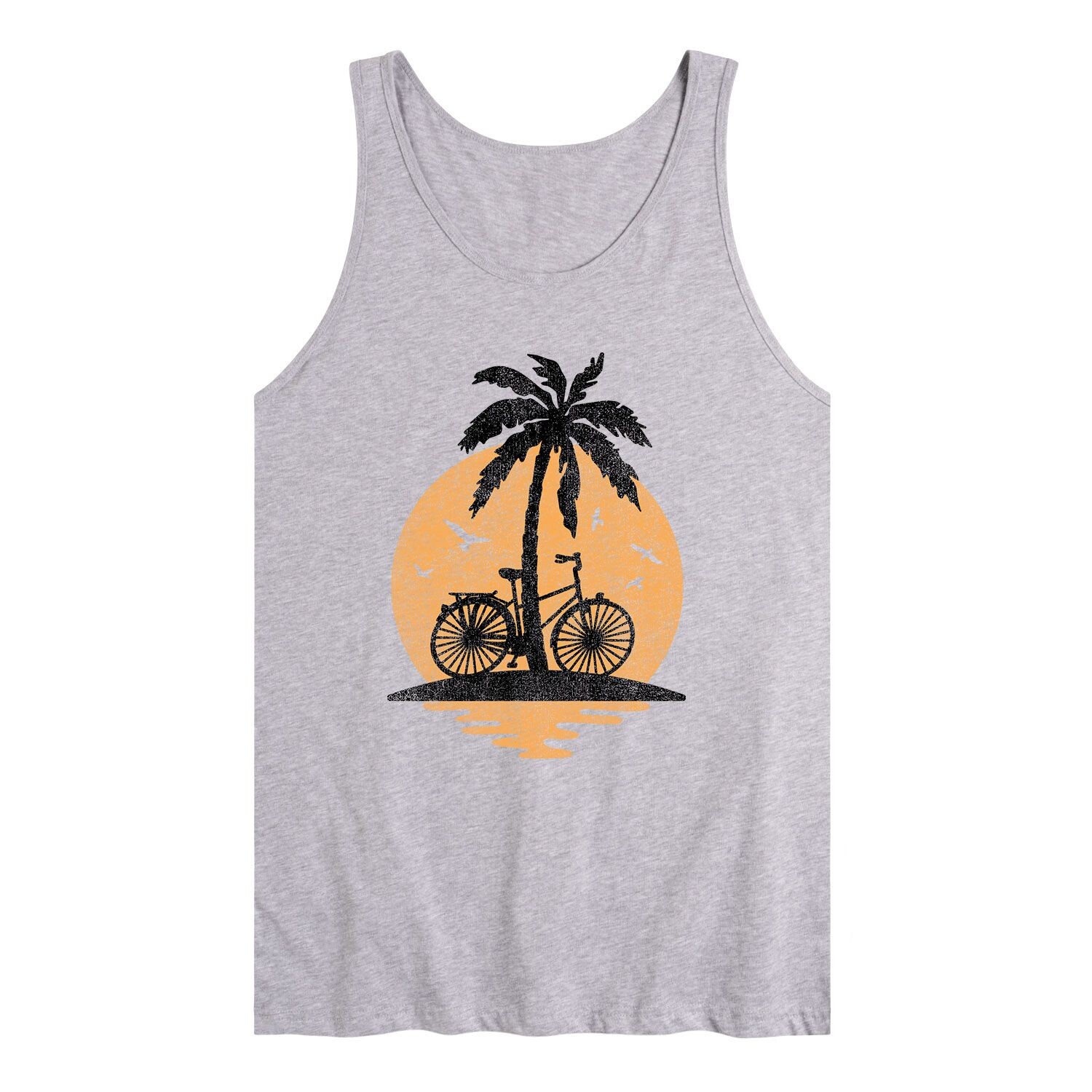 

Мужская майка с рисунком Sunset Palm Tree Bike Licensed Character
