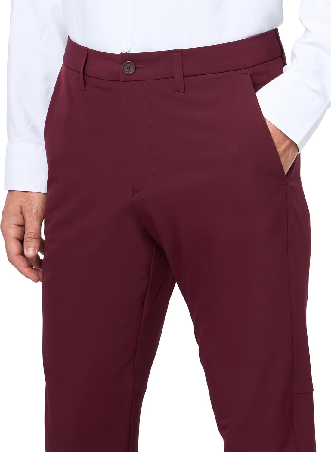 Брюки BOSS Men's T_Commuter-Slim 10268853 01, Black Cherry — фото 3