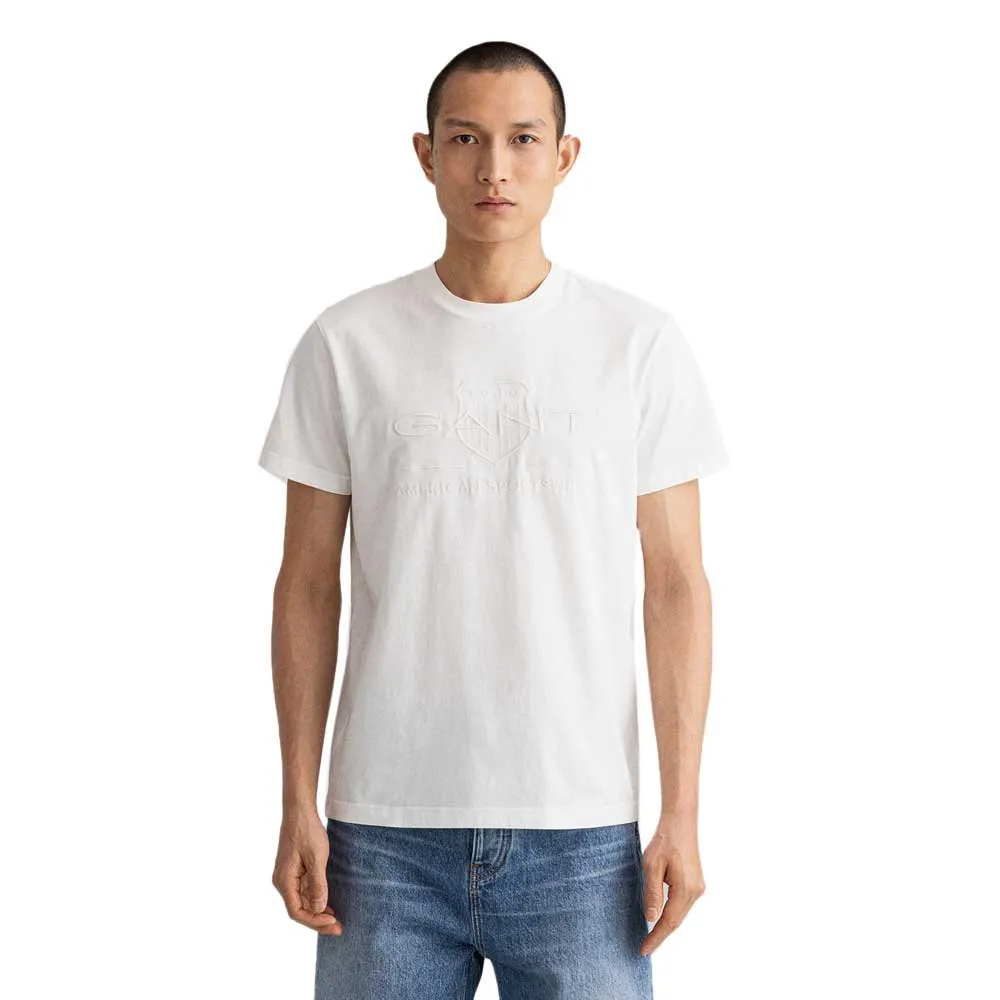 

Футболка с коротким рукавом Gant D1 Tonal Archive Shield, белый