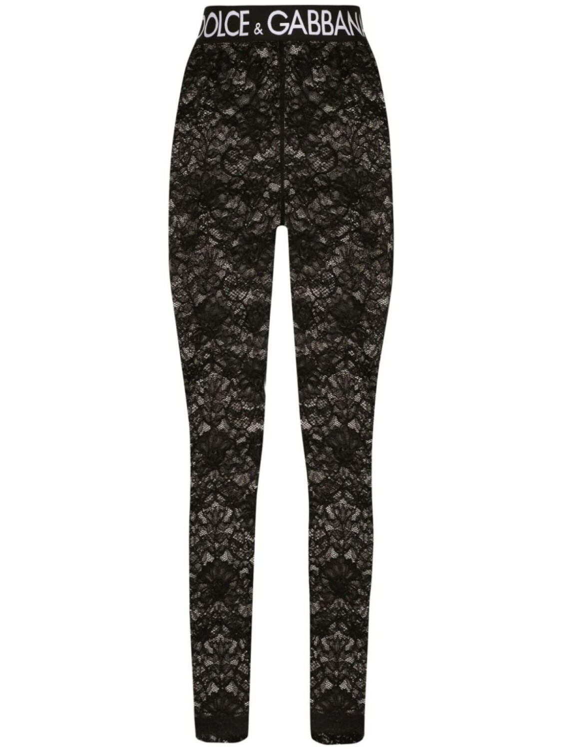 

Dolce & Gabbana кружевные леггинсы, черный