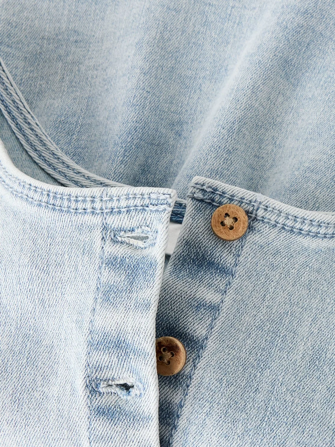 Топ джинсовый Name it, light blue denim — фото 4