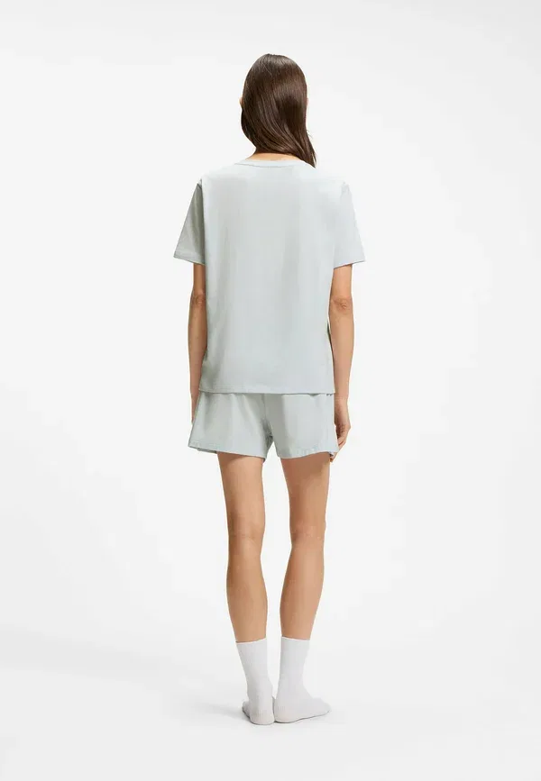 Футболка-пижама Boss, модель Ci_T-Shirt pyjama top, светло-фиолетовая — фото 3