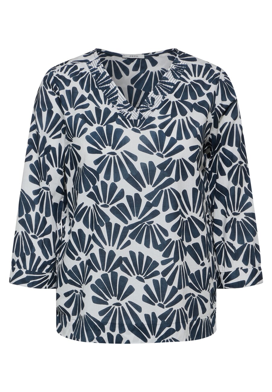 

Блузка с коротким рукавом CECIL Blouse, цвет pastel blue/dark blue