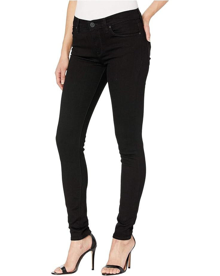 

Джинсы Hudson Jeans Nico Mid-Rise Super Skinny in Black, черный
