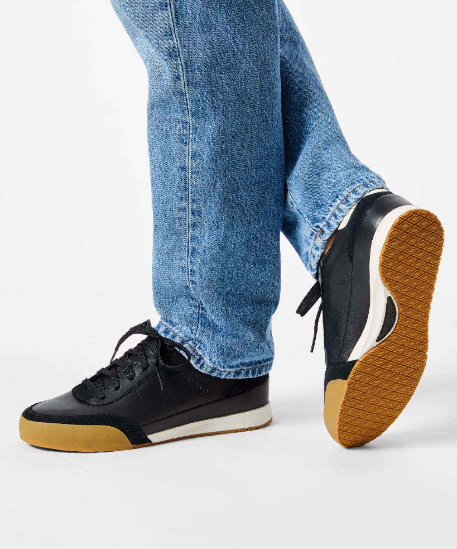 Мужские кроссовки из натуральной кожи COLE HAAN Grandpro чёрные — фото 2