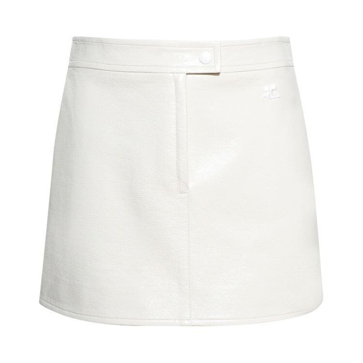 

Юбка Courrèges Vinyl Reedition Skirt Off White, белый