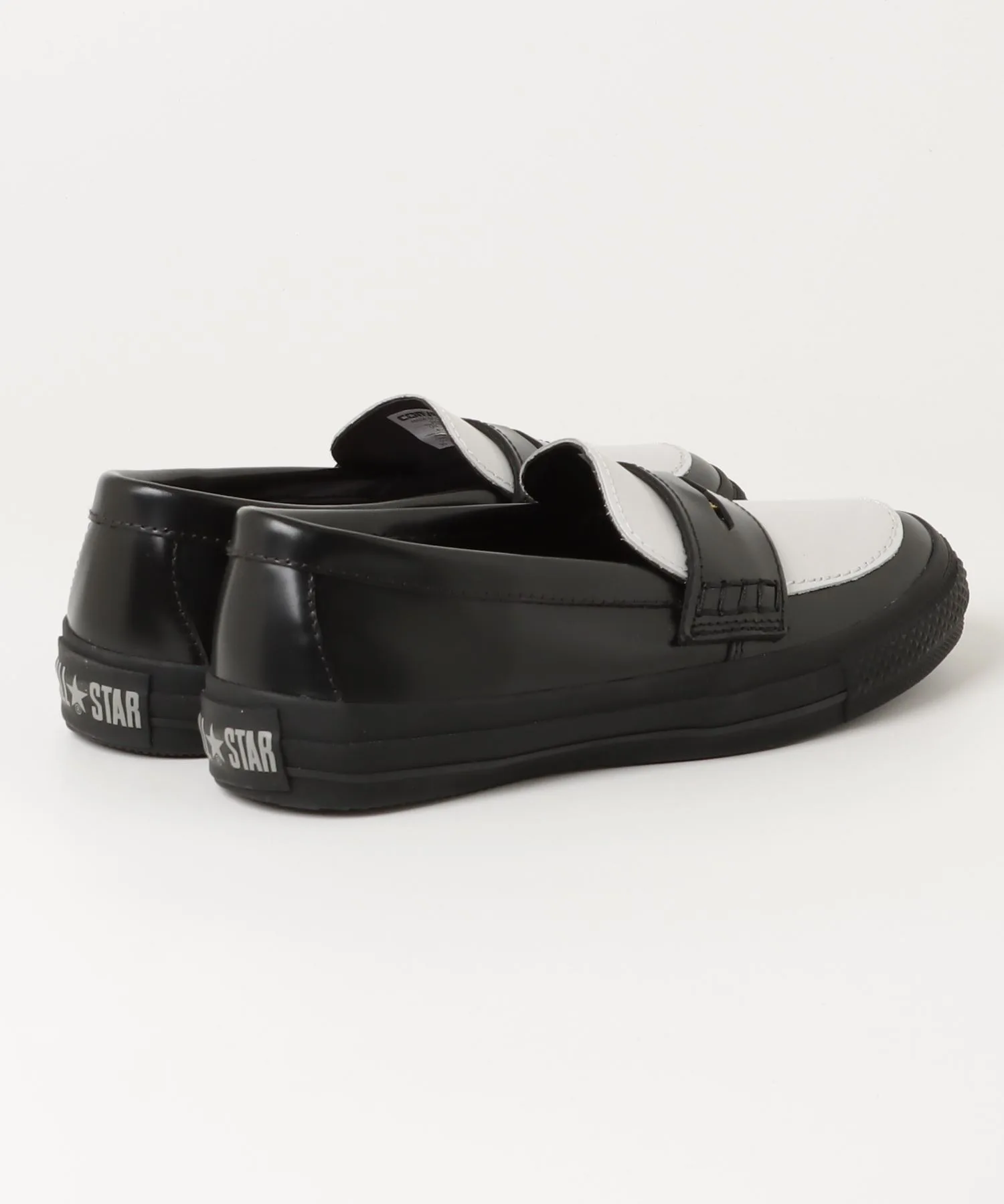 Унисекс лоферы из кожи с монетой ALL STAR COINLOAFER CONVERSE чёрные — фото 2