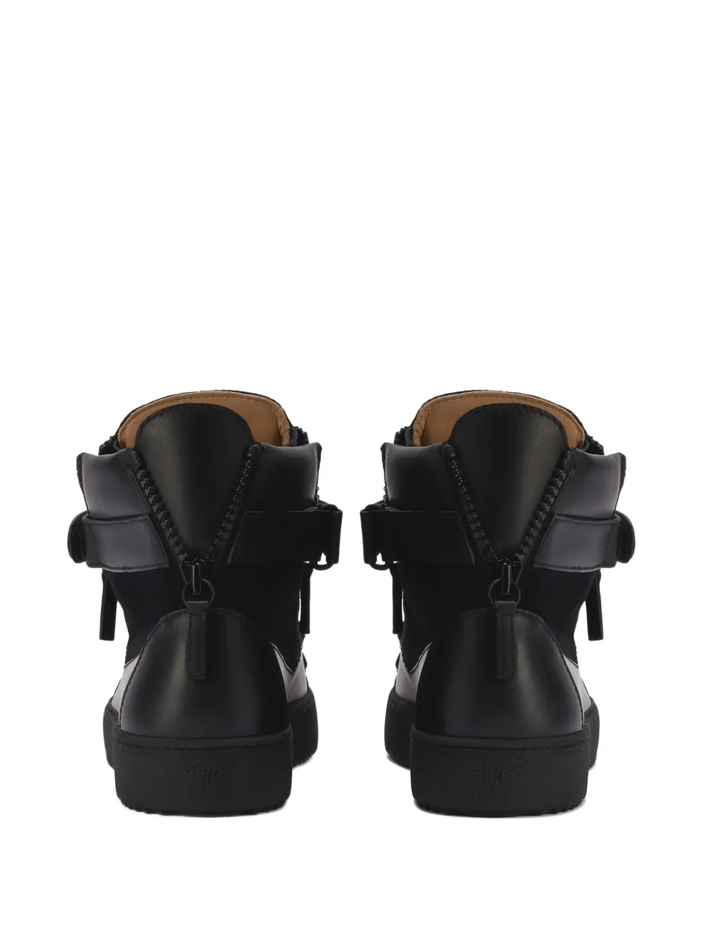 Кеды COBY MATT на шнуровке с боковой молнией Giuseppe Zanotti, черный — фото 3