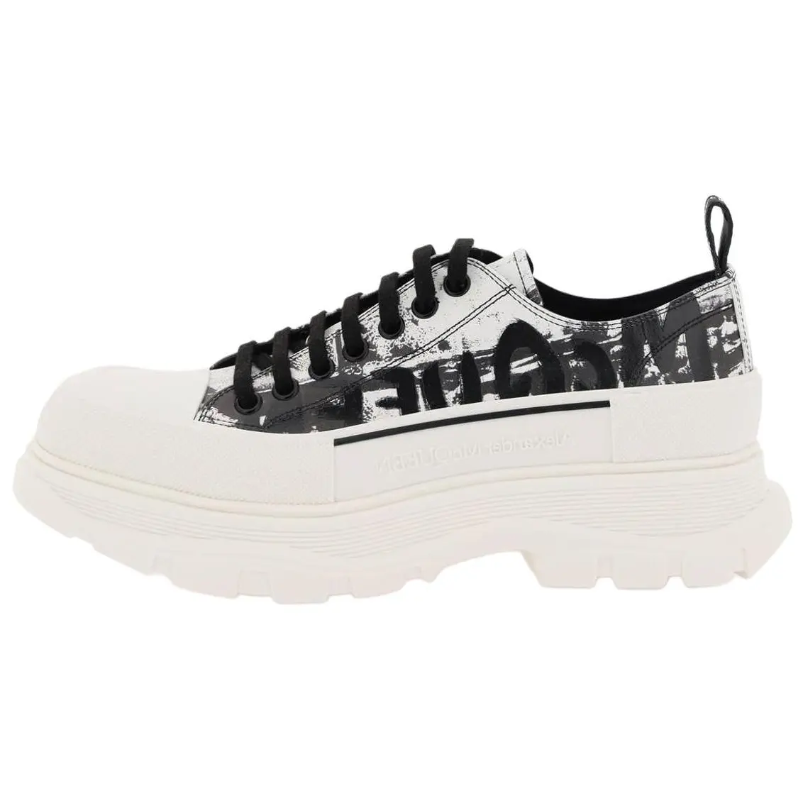 

Кроссовки Tread Slick Low Lace Up Graffiti Black White Alexander McQueen