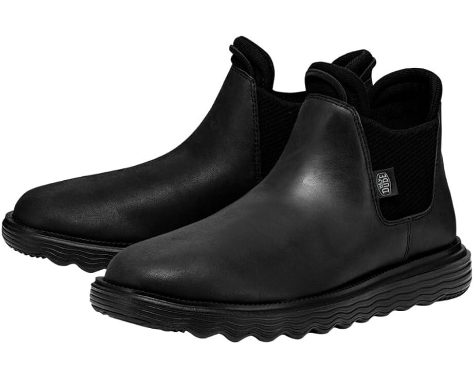 Ботинки Hey Dude Branson Craft Leather, цвет Black/Black