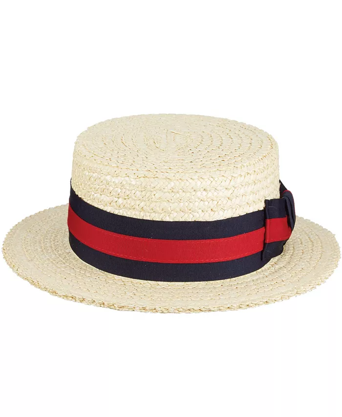 

Мужская соломенная шляпа-канотье Scala, белый