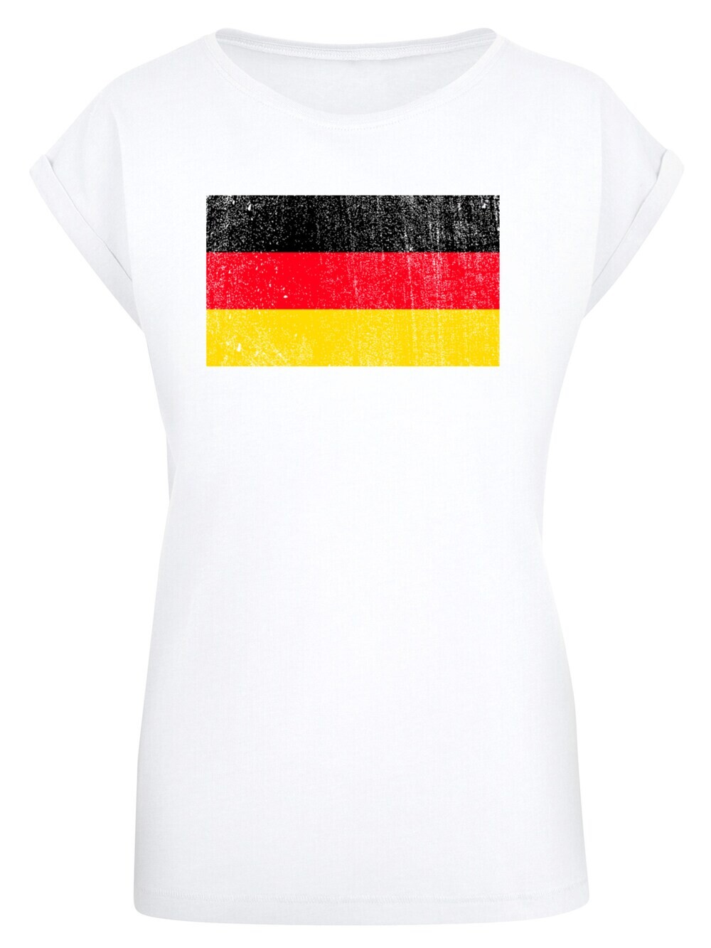 

Рубашка F4Nt4Stic Germany Deutschland Flagge distressed, белый