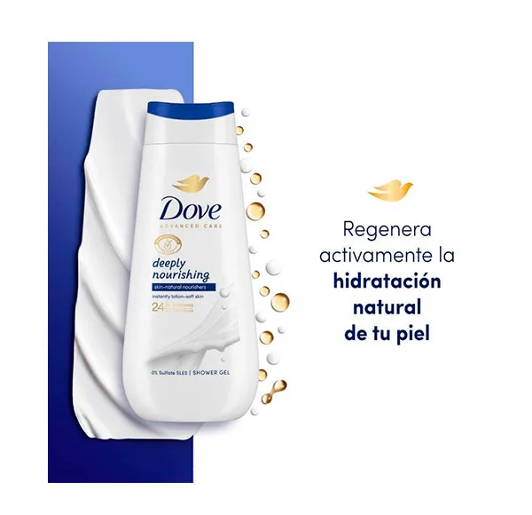 Глубоко увлажняющий гель для ванн Deeply Nourishing Dove, 225 ml — фото 3