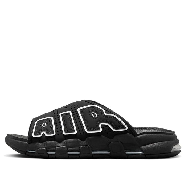 Тапочки air more uptempo slide 'og black white' Nike, черный