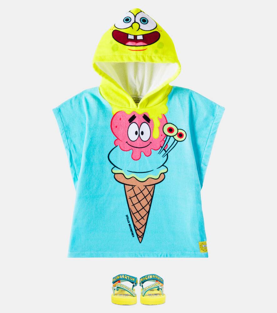 Пляжные шлепанцы с принтом SpongeBob SquarePants Stella McCartney Kids, Colorful — фото 2