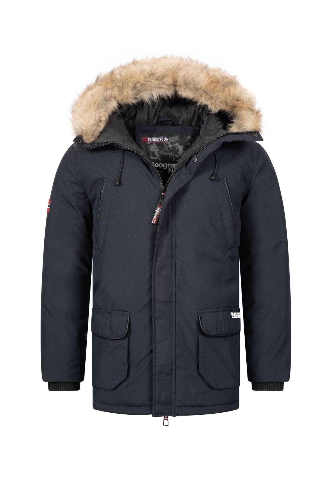 

Зимняя куртка-парка GEOGRAPHICAL NORWAY, темно-синий