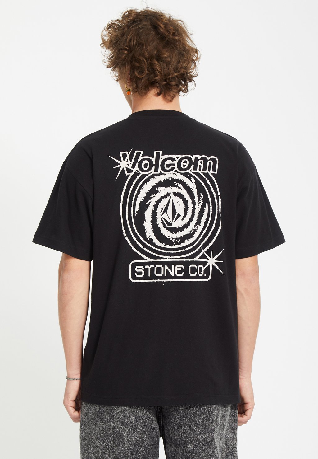 

Футболка с принтом DEEP TRANCE Volcom, черный