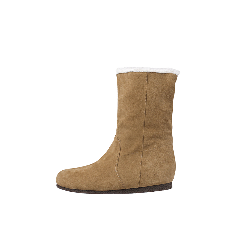 Теплые короткие зимние сапоги женские Yeezyy Reezy, Chestnut