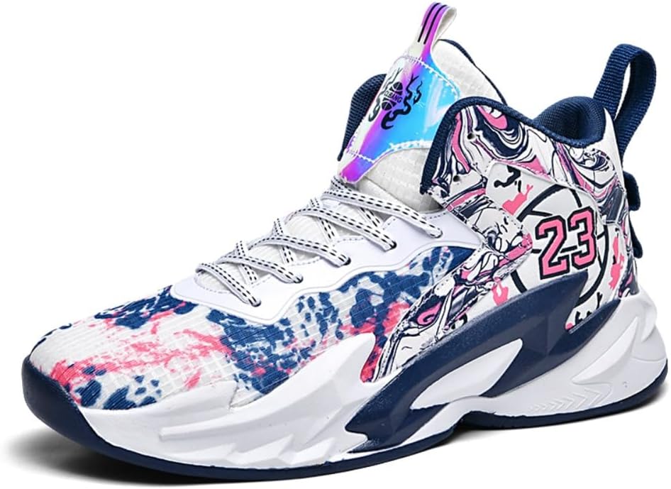 

Мужские баскетбольные кроссовки 2024 Спортивная обувь Беговые кроссовки Уличная обувь Тренировочные кроссовки Molig, синий