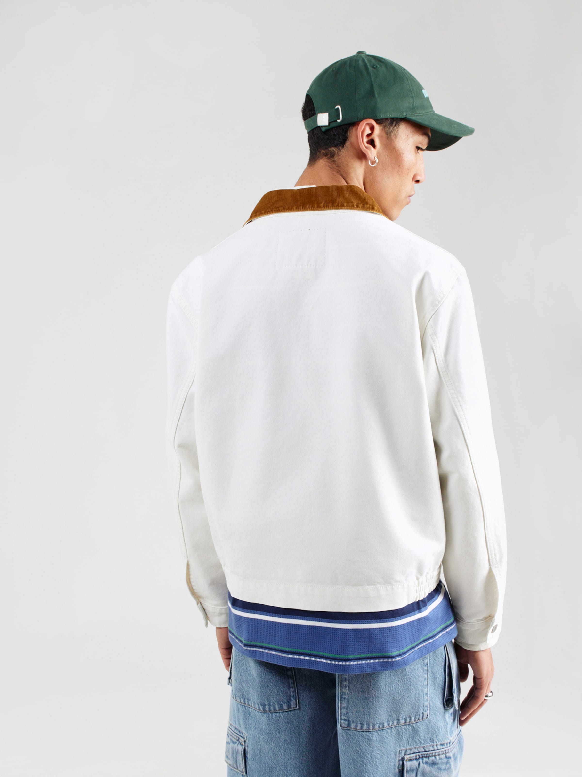 LEVI'S  Межсезонная куртка 'Mechanics Full-Zip Jacket' в белом цвете — фото 4