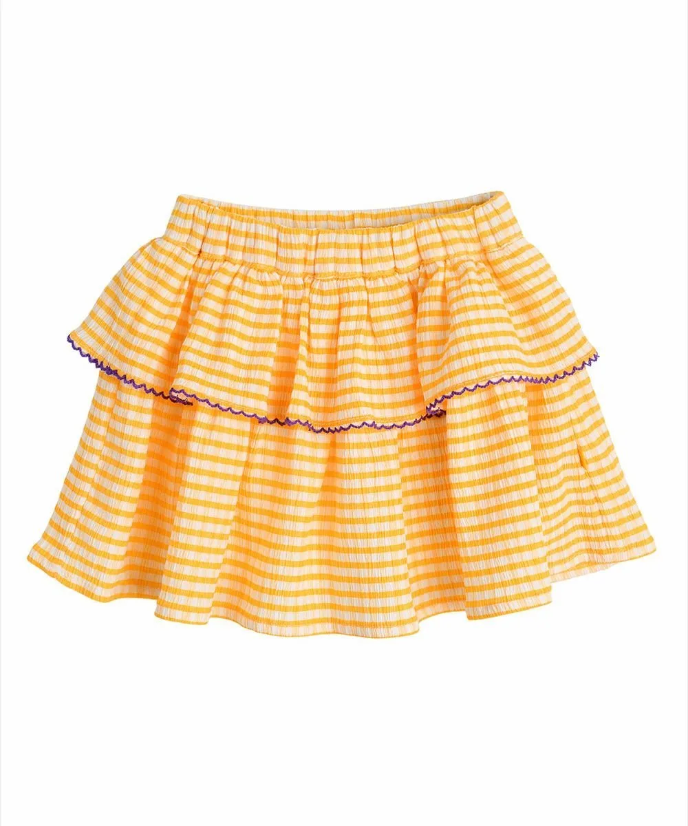 Юбка в клетку «Роди» Moimoln, Yellow